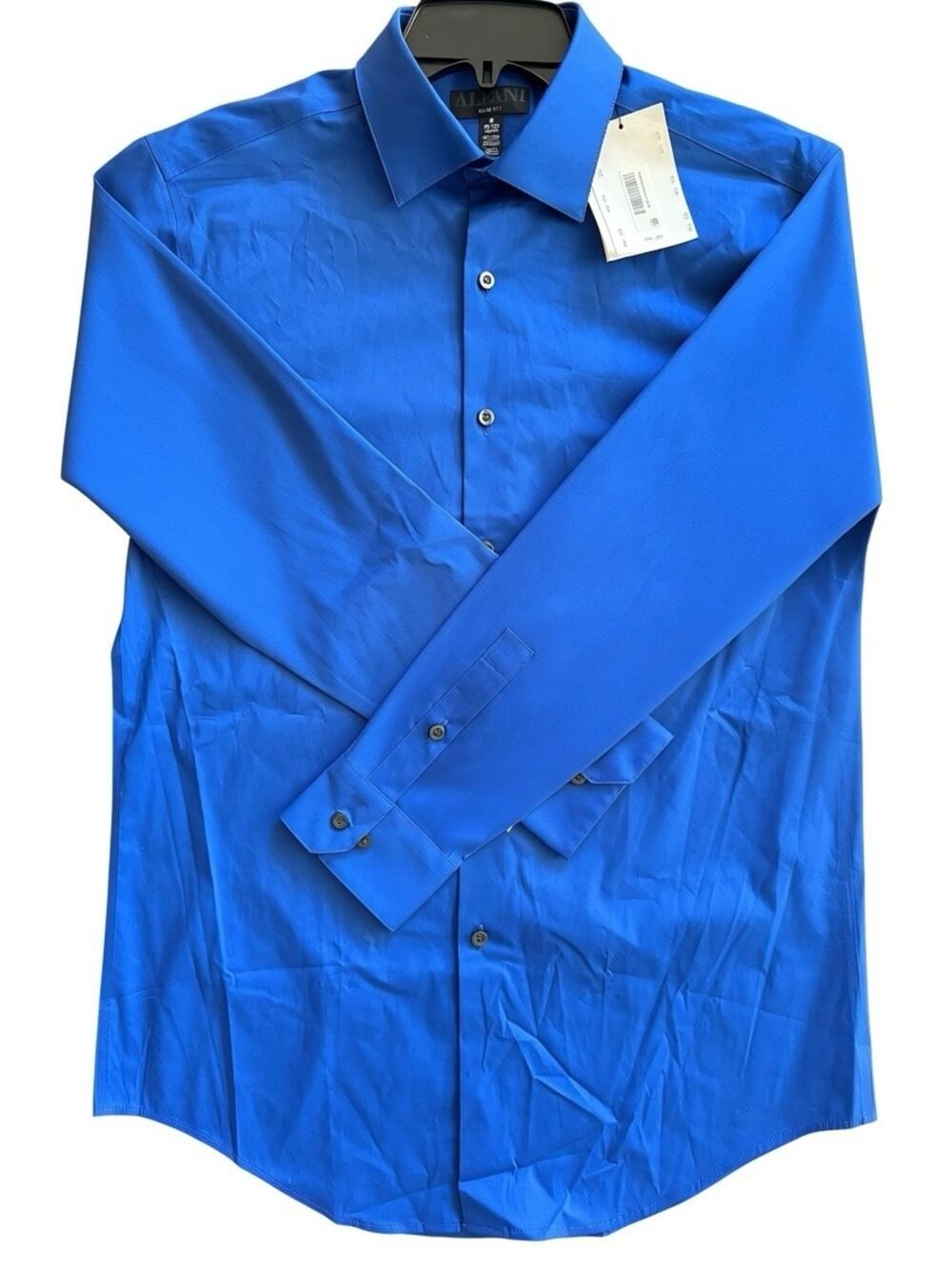 Alfani Slim Fit Men's Royal Blue Long-Sleeve Dress Shirt Sz M | NWT